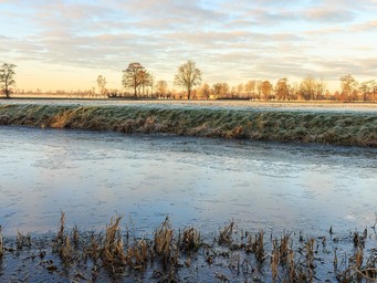 Bevroren landschap